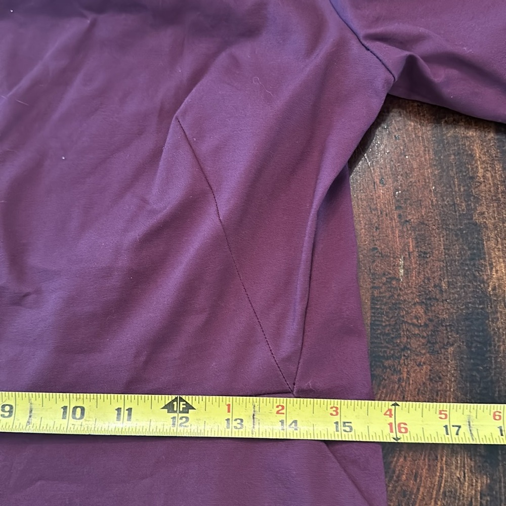 Kate Spade Saturday Slash pocket shift eggplant 1/2 sleeve darted 8 square dress - Picture 13 of 15